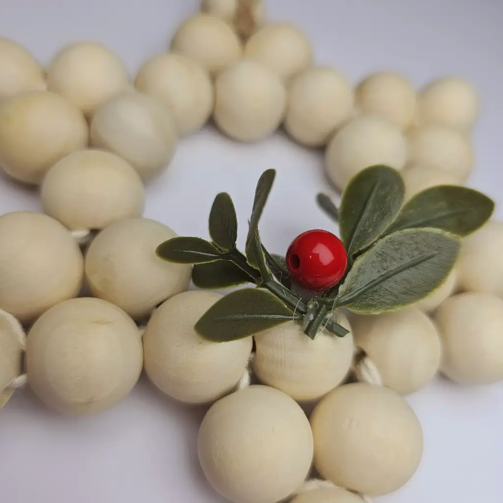 Handcrafted Wooden Bead Star Ornament