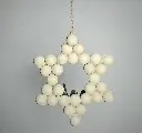 Handcrafted Wooden Bead Star Ornament