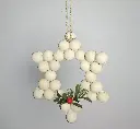 Handcrafted Wooden Bead Star Ornament