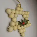 Handcrafted Wooden Bead Star Ornament