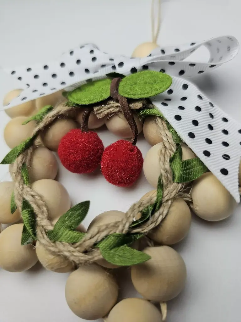 Handcrafted Wooden Bead Star Ornament