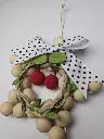 Handcrafted Wooden Bead Star Ornament