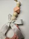 Handcrafted Wooden Bead Drop Mini Ornament 