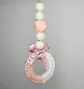 Handcrafted Wooden Bead Drop Mini Ornament 