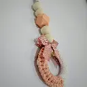 Handcrafted Wooden Bead Drop Mini Ornament 