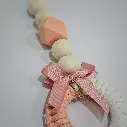 Handcrafted Wooden Bead Drop Mini Ornament 