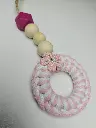 Handcrafted Wooden Bead Drop Mini Ornament