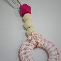 Handcrafted Wooden Bead Drop Mini Ornament