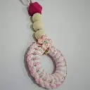 Handcrafted Wooden Bead Drop Mini Ornament