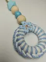 Handcrafted Wooden Bead Drop Mini Ornament