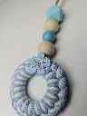 Handcrafted Wooden Bead Drop Mini Ornament