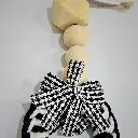 Handcrafted Wooden Bead Drop Mini Ornament