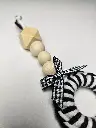 Handcrafted Wooden Bead Drop Mini Ornament