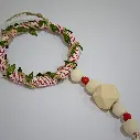 Handcrafted Wooden Bead Drop Mini Ornament