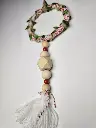 Handcrafted Wooden Bead Drop Mini Ornament