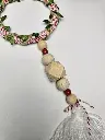 Handcrafted Wooden Bead Drop Mini Ornament