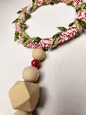 Handcrafted Wooden Bead Drop Mini Ornament