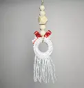 Handcrafted Wooden Bead Drop Mini Ornament