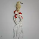 Handcrafted Wooden Bead Drop Mini Ornament