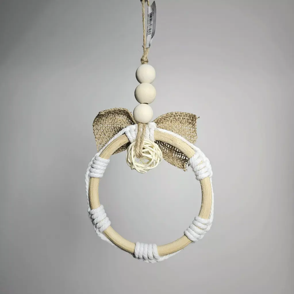 Handcrafted Mini Wreaths with Burlap and Rattan