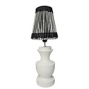 Assembled: Sophisticated Noir Lamp: 1059 Shade + 1069 White Matte