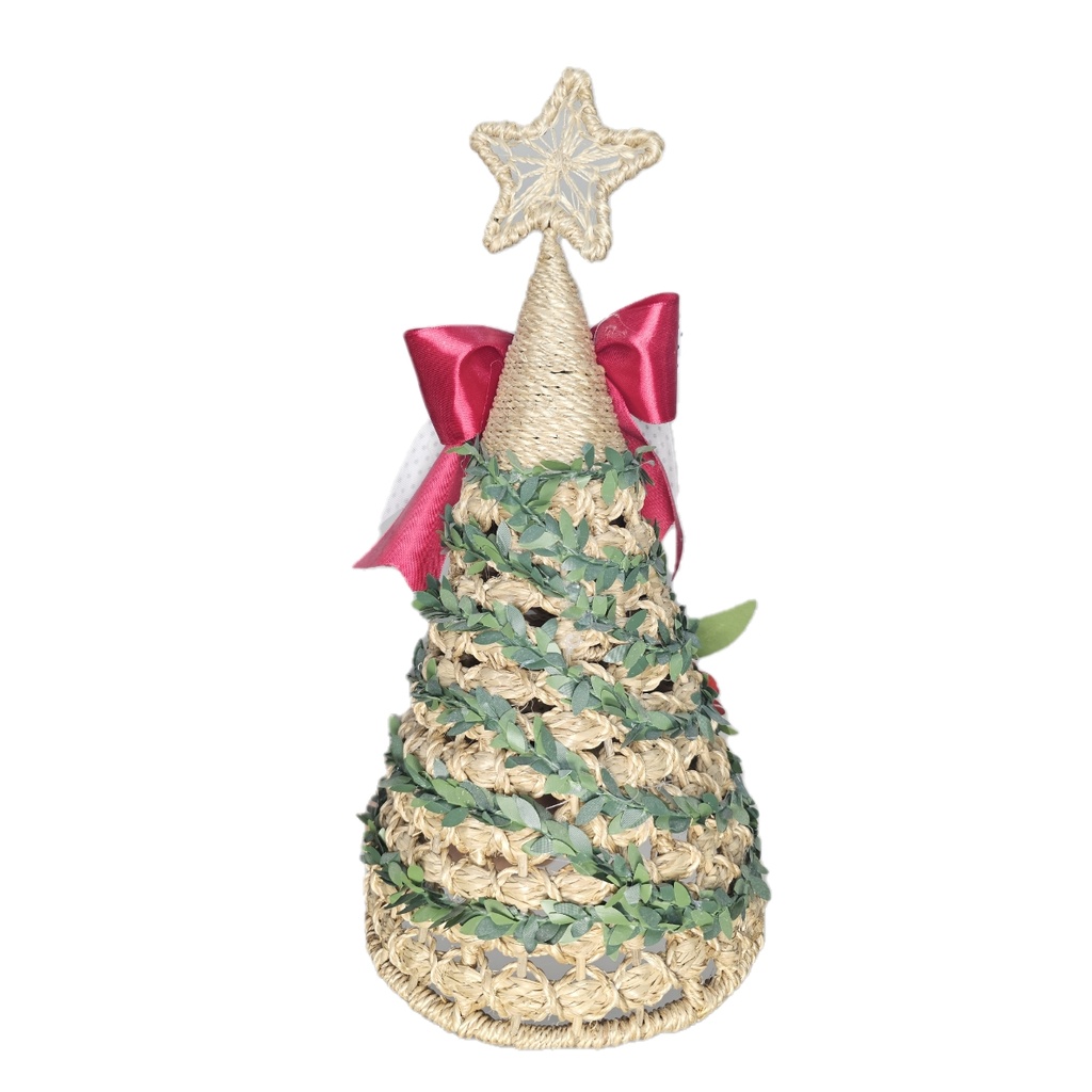 Handcrafted Tabletop Decor Christmas Tree 15"