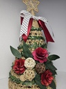 Handcrafted Tabletop Decor Christmas Tree 15"