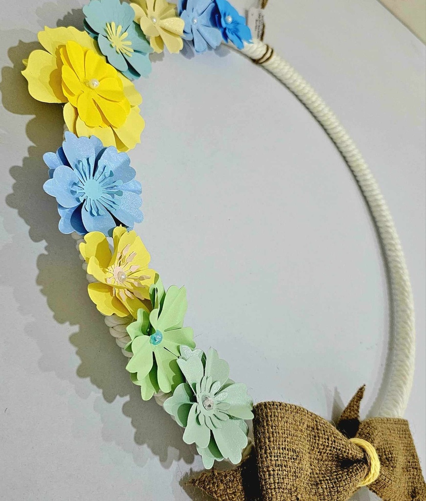 Handcrafted Large 15.5" Hoop Wreath