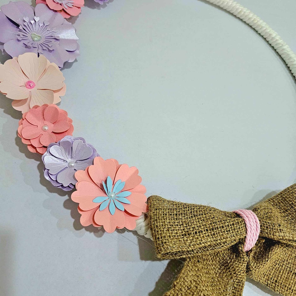 Handcrafted Large 15.5" Hoop Wreath