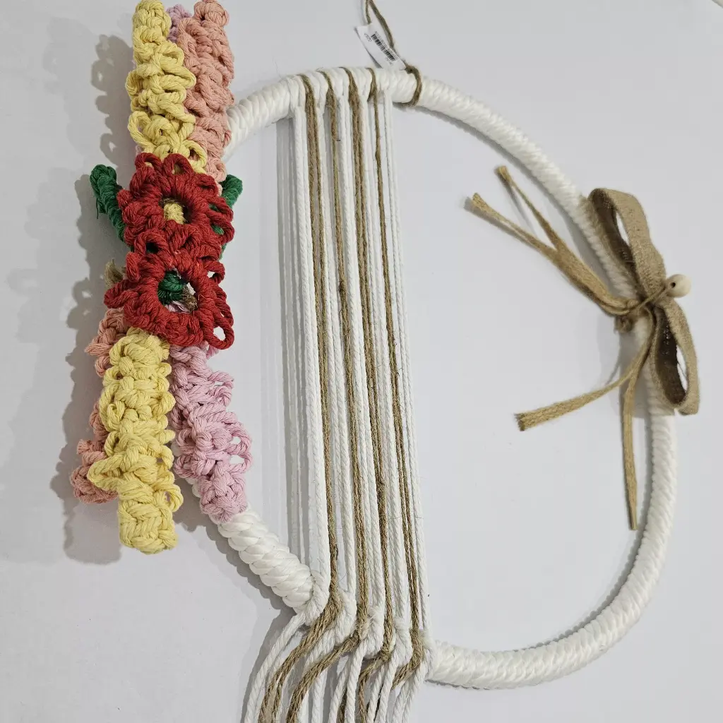 Handcrafted Large 15.5" Hoop Wreath