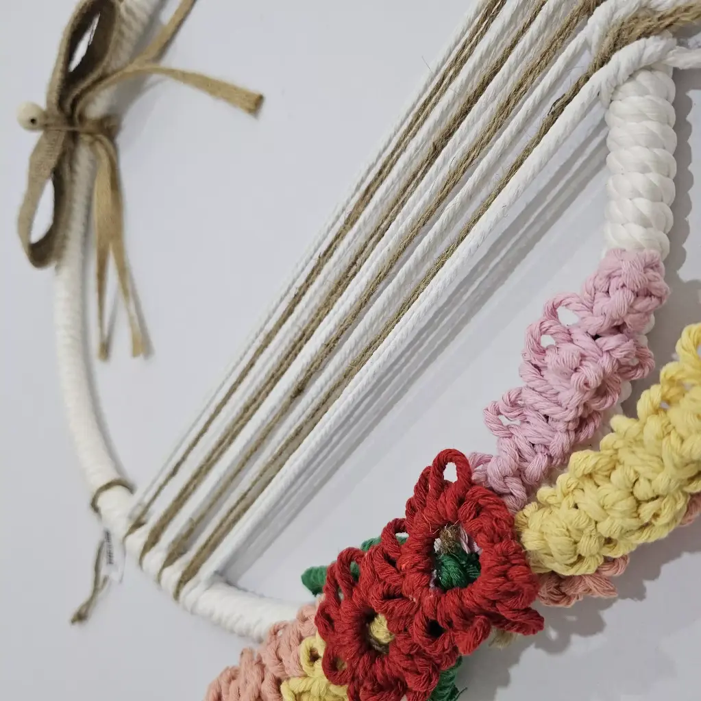 Handcrafted Large 15.5" Hoop Wreath