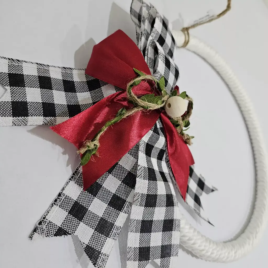 Handcrafted Holiday Boho Door Hanging Wreath