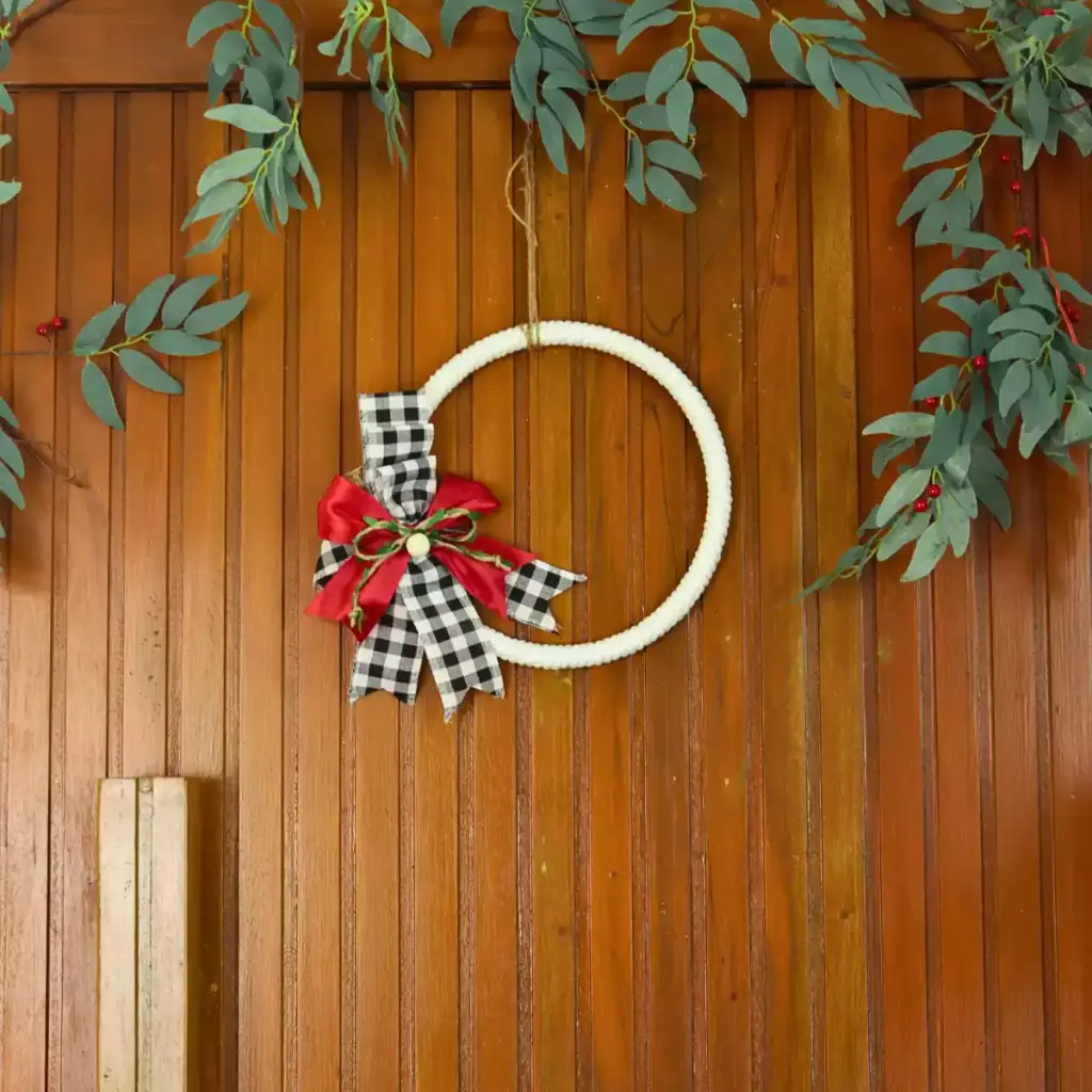 Handcrafted Holiday Boho Minimalist Door Hanging Wreath