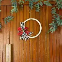 Handcrafted Holiday Boho Minimalist Door Hanging Wreath
