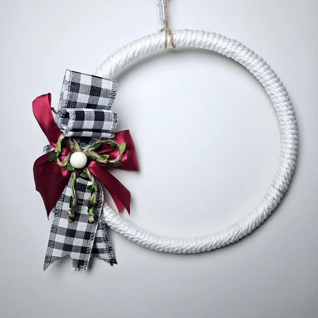 Handcrafted Holiday Boho Minimalist Door Hanging Wreath