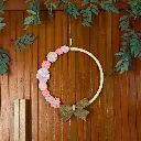 Handcrafted Large 15.5" Hoop Wreath