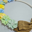 Handcrafted Large 15.5" Hoop Wreath