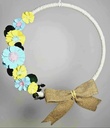 Handcrafted Large 15.5" Hoop Wreath
