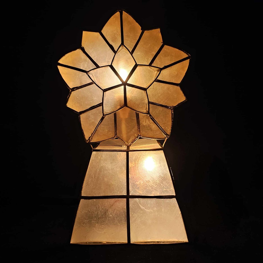 [US-0117] Mini Capiz Parol Starburst Table Lamp 10" - US 110v