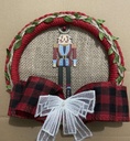 Handcrafted Nutcracker Hanging Wall Ornament 