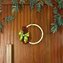 Handcrafted Boho Holiday Door Hanging Wreath