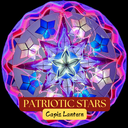 Parol Tala Patriotic Star Capiz Lantern - 32 inches, US 110v