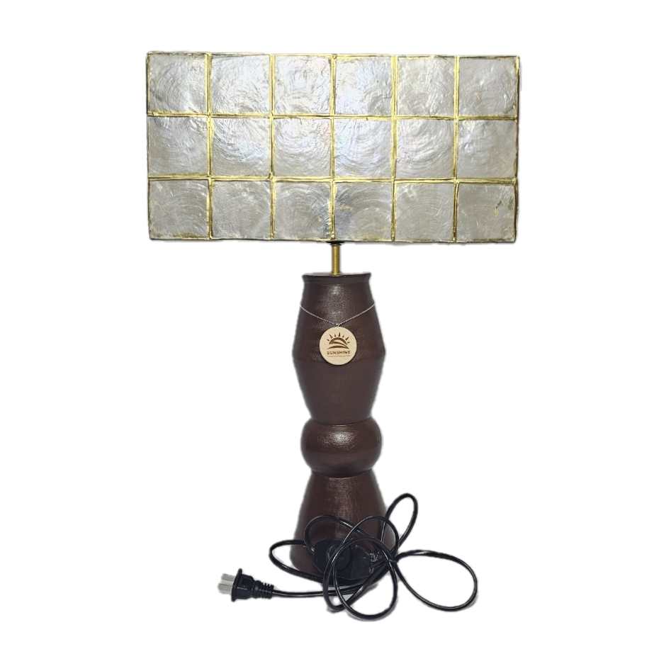 [US-0023] Traditional Filipiniana Square Table Lamp - US Autovolt