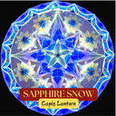 Parol Tala Sapphire Snow Capiz Lantern - 25 inches, US 110v