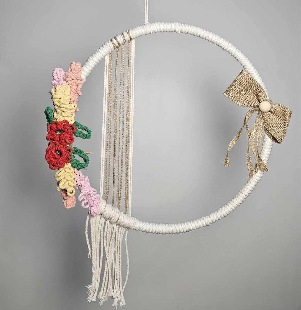 Handcrafted Large 15.5" Hoop Wreath