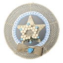 Handcrafted Large 15.5" Raffia Star Wreath