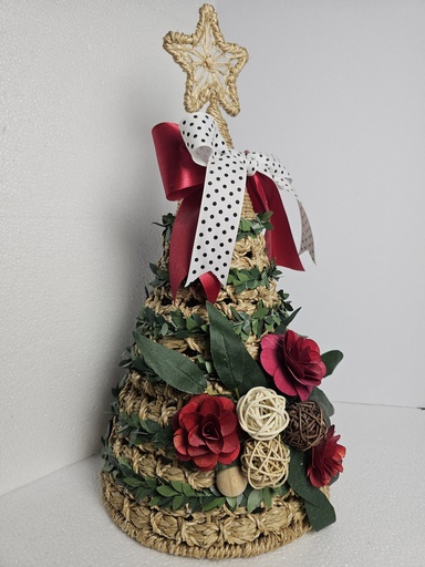 [US-0251] Handcrafted Tabletop Decor Christmas Tree 15"