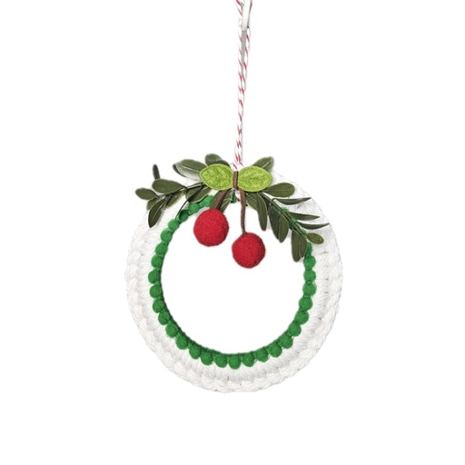 [US-0123] Handicraft Hanging Mini Hoop Ornament