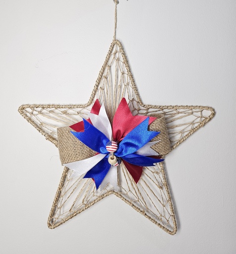 [US-0495] Handcrafted 4th of July Hanging Decor